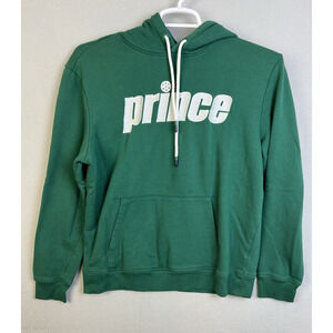 Prince Tennis Hoodie Sweatshirt Men's Large Green Sports Outdoors Preppy Warm